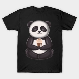 Funny Yoga Boba Panda T-Shirt